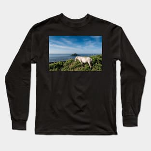 Mewstone Island and Dartmoor Pony Long Sleeve T-Shirt